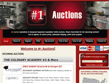 Tablet Screenshot of numberoneauctions.com